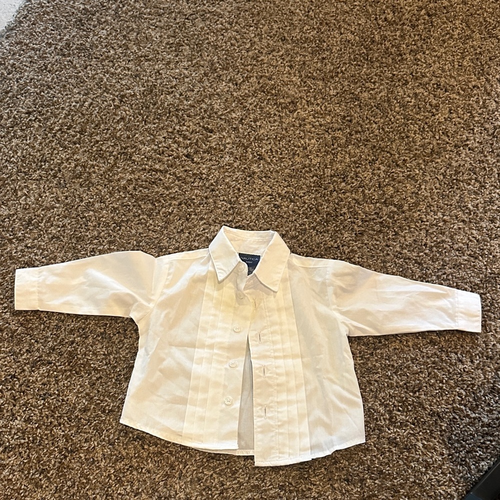 Nautica Kids White Button-Down Shirt